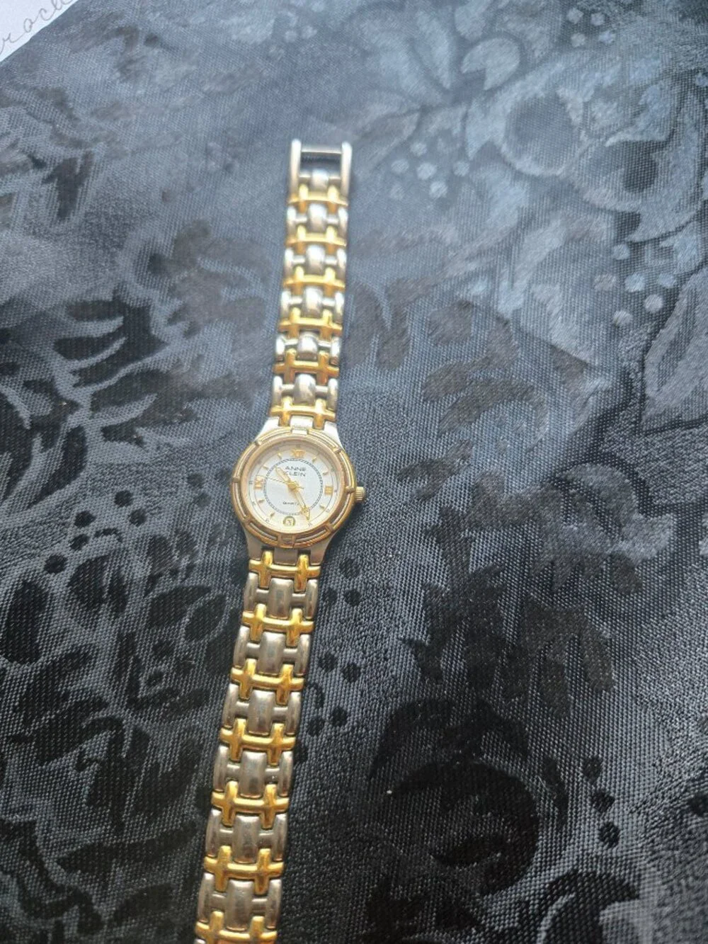 Vintage (90s) ANNE KLEIN Two-Tone Silver & Gold Bracelet Watch